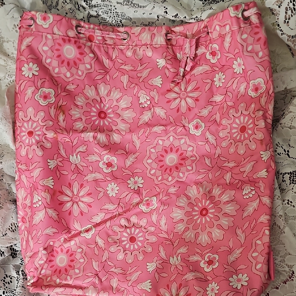 Sisters by Longaberger Pink Floral Women's Backpack